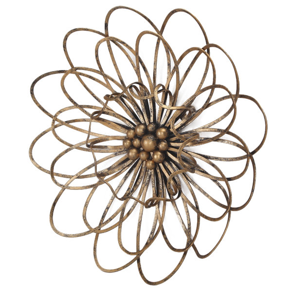 House of Hampton® Flower Urban Design Metal Wall Décor & Reviews Wayfair
